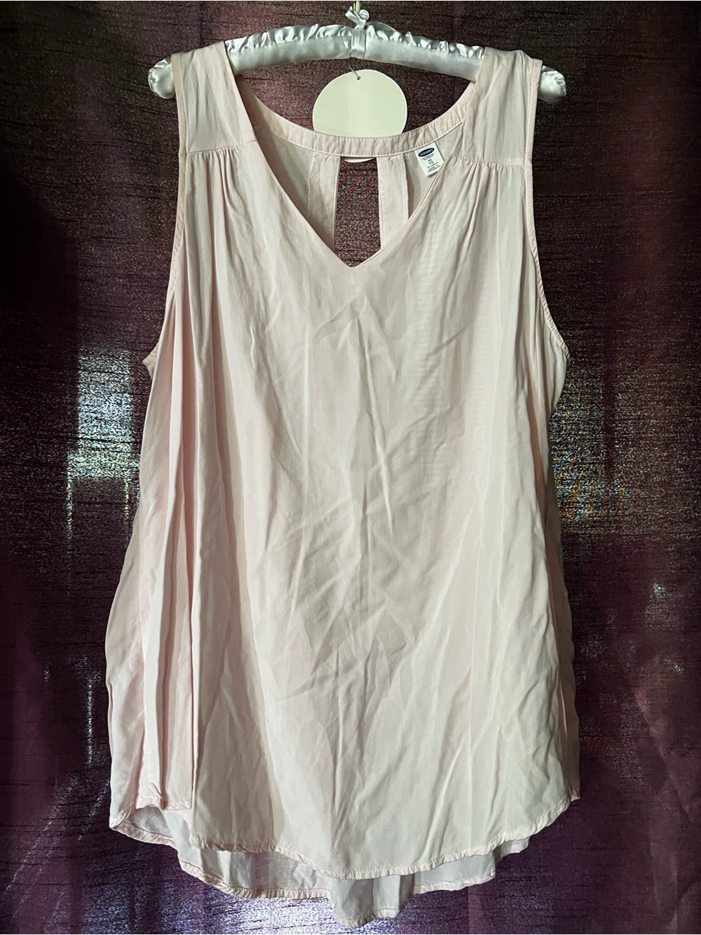 Old Navy Light Pink Sleeveless V-Neck Tank